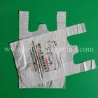 white carrying bags with custom printing for shopping