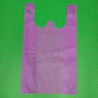 Eco-friendly non-woven T-shirt bags, green, red, orange, purple, white, black color are available, T-shirt bag
