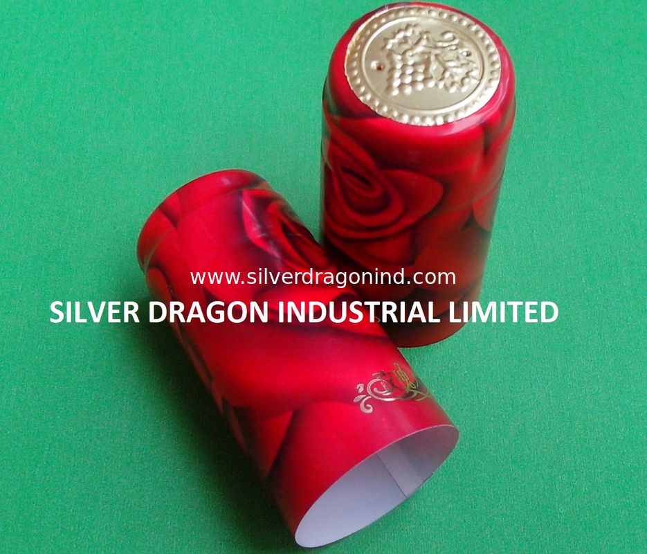 PVC SHRINKABLE WINE CAPSULE WITH PATTERN