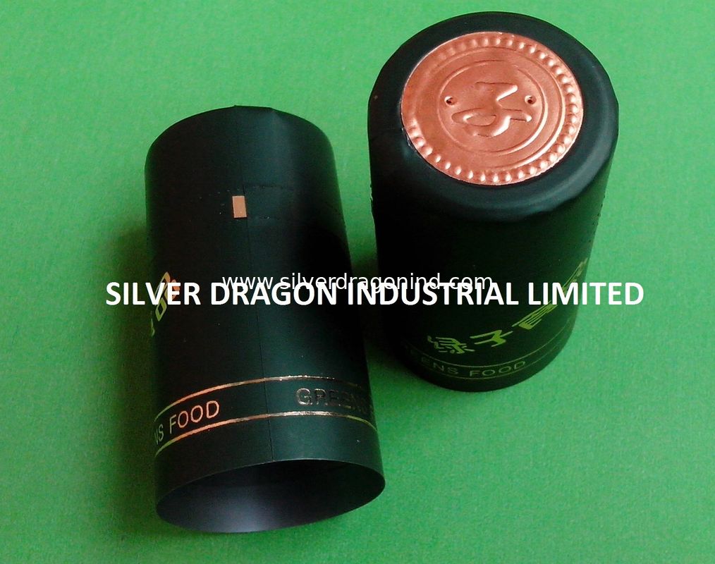 PVC SHRINKABLE WINE CAPSULE WITH LOGO STAMPED