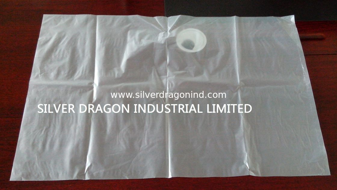 Clear plastic HDPE bag for glocery use