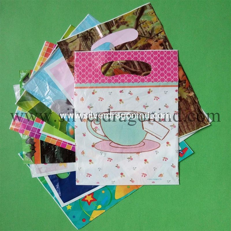High quality customized Plastic Carrier shopping Bag with die cut handle