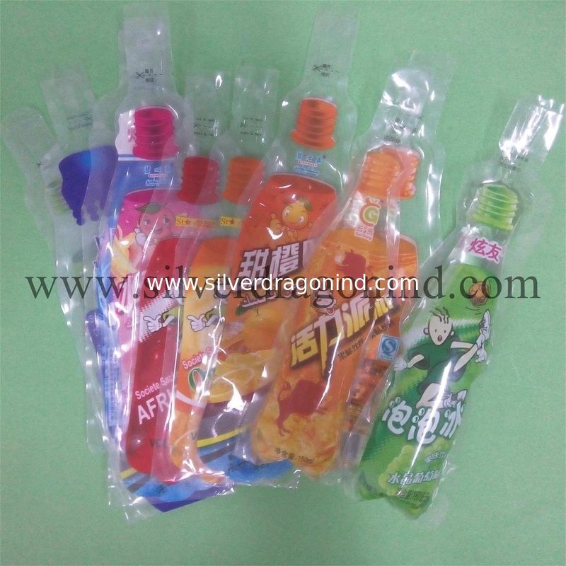 Drink Plastic bag with Bottle shape
