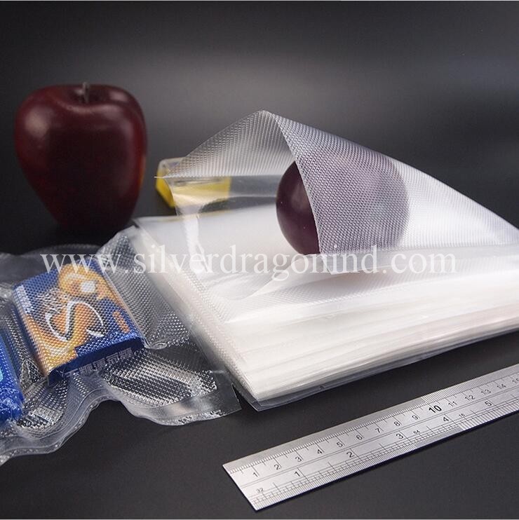 Food Grade Custom high quality low price Textured/Embossed Vacuum Bag
