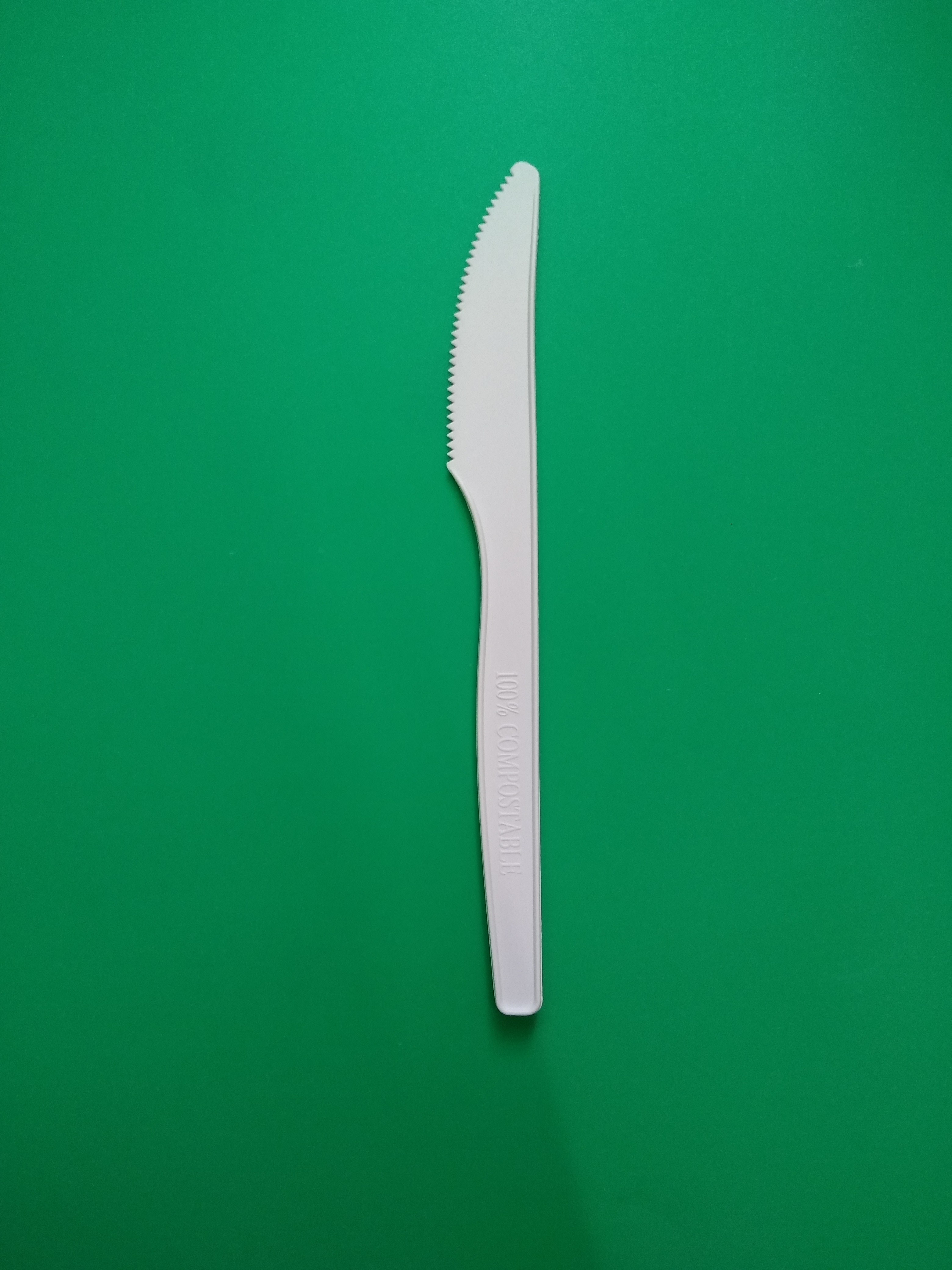 disposable biodegradable & 100 compostable PLA cutlery Knife,165mm