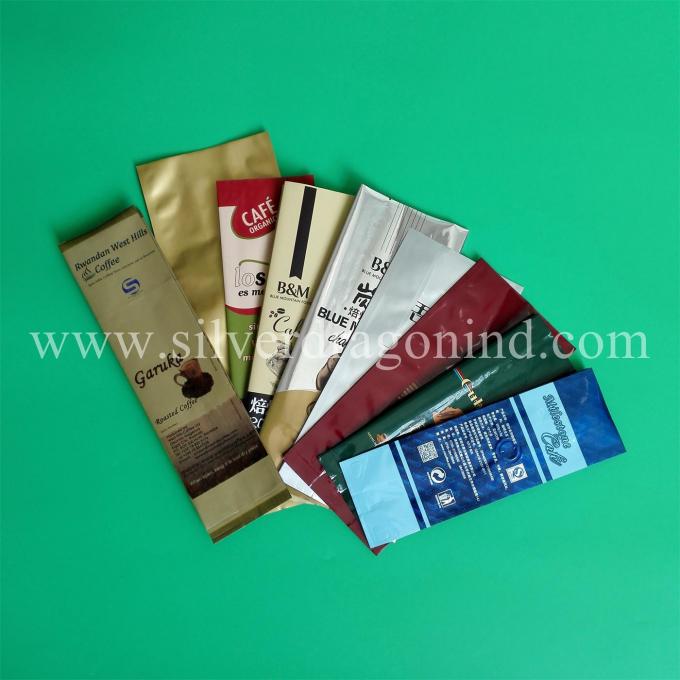Custom printed gusset coffee bags 250/350/450/500/1000g, professional manufacturer.