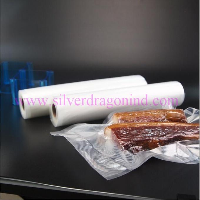 Food Grade Custom high quality low price Textured/Embossed Vacuum Bag roll, Food Packaging