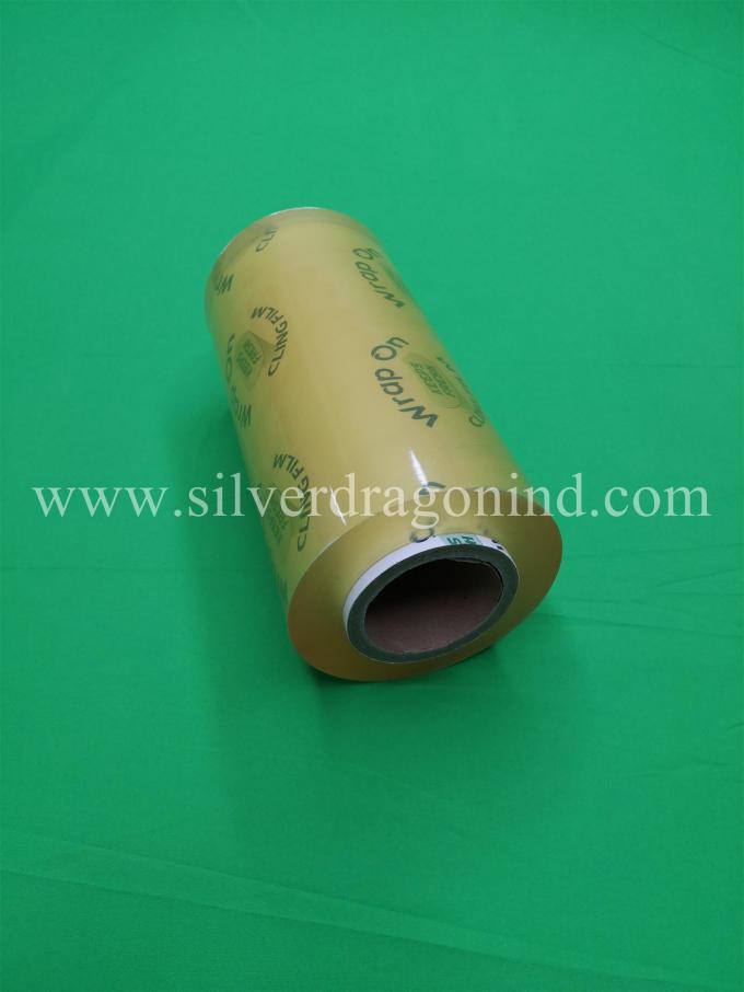 Good quality PVC cling film with cheap price 10microns x 300mm x 1500m