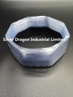 Clear Preformed Octagon PVC Shrink Seals , 425mm LF X 35+12mm X 0.06mm