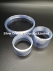 Clear PVC Shrink Round Preformed bands with blue tint , 412mm LF X 35+10mm X 0.05mm