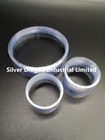 Clear PVC Shrink Round Preformed bands with blue tint , 412mm LF X 35+10mm X 0.05mm