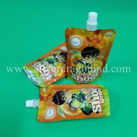 Stand up spout pouch for 200ml orange juice packing