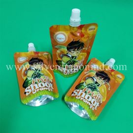 Stand up spout pouch for 200ml orange juice packing