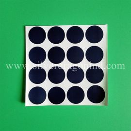 Blue vinyl sticker labels