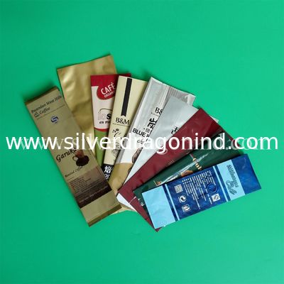 Custom coffee bags, gusset coffee bags, stand up coffee bags, with one way valve