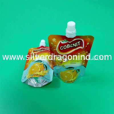 Custom juice pouch, 200ml stand up spout pouch