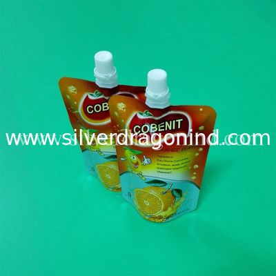 Custom juice pouch, 200ml stand up spout pouch