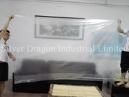 Large plastic bags, transparent, non printing, size 132cm x 275cm, produced by Silver Dragon Industrial Limited