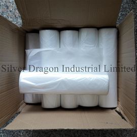 Natural color high density polyethylene can liners on rolls, 6 to 30 microns are available