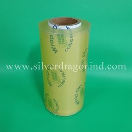 FDA approval high transparent PVC food cling film in 10 micron x 30cm x 300m