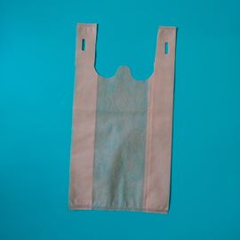 Eco-friendly vest non woven shopping bag, green, red, orange, purple, white, black color are available