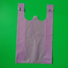 Eco-friendly vest non woven shopping bag, green, red, orange, purple, white, black color are available