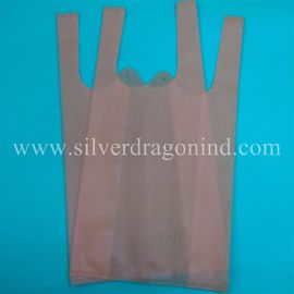 Eco-friendly 30gsm small non woven T-shirt shopping bag in different colors