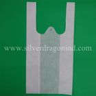 30gsm smallest non woven T-shirt shopping bag in white color, 100% virgin, eco-friendly