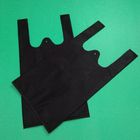Biodegradable Non woven T-shirt shopping bag, black color, 30gsm, Tiny size 20+12x40cm,100% virgin, eco-friendly