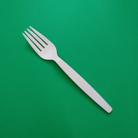 disposable biodegradable & 100% compostable PLA cutlery fork,165mm length,white color