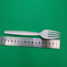 disposable biodegradable & 100% compostable PLA cutlery fork,165mm length,white color