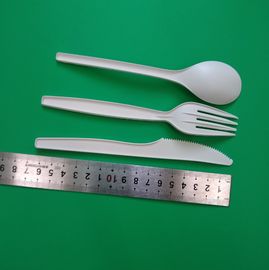 disposable biodegradable & 100% compostable PLA spoon/knife/fork,160mm&165mm length,white color