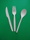 disposable biodegradable & 100% compostable PLA spoon/knife/fork,160mm&165mm length,white color