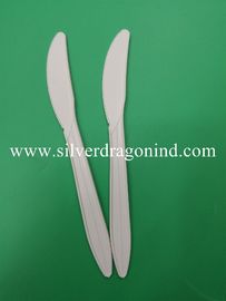 Corn starch knife with 16cm length in white color