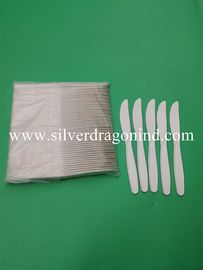 Corn starch knife with 16cm length in white color