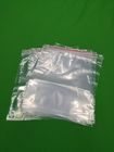 Clear reclosable plastic ziplock bags with red line, size 140x200x0.055mm