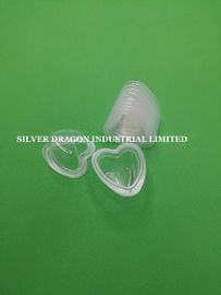 40g Clear heart shape PP jelly cups,60x53.38x34mm