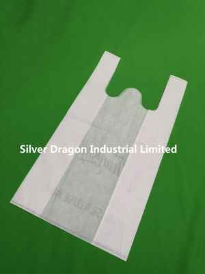 Eco-Friendly biodegradable Non-Woven T-shirt Bags, vest bags,,30*14*50cm*50g