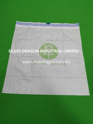 Custom drawstring garbage bags/refuse bags on rolls, different colors are available, made of LDPE/LDPE