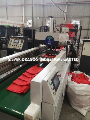Non-woven singlet bags, non woven shopping bags, red, 30*14*50cm*50gsm