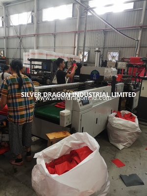 Non-woven singlet bags, red, 30*14*50cm*50gsm