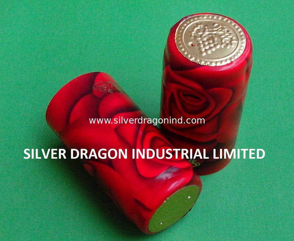 PVC SHRINKABLE WINE CAPSULE WITH PATTERN