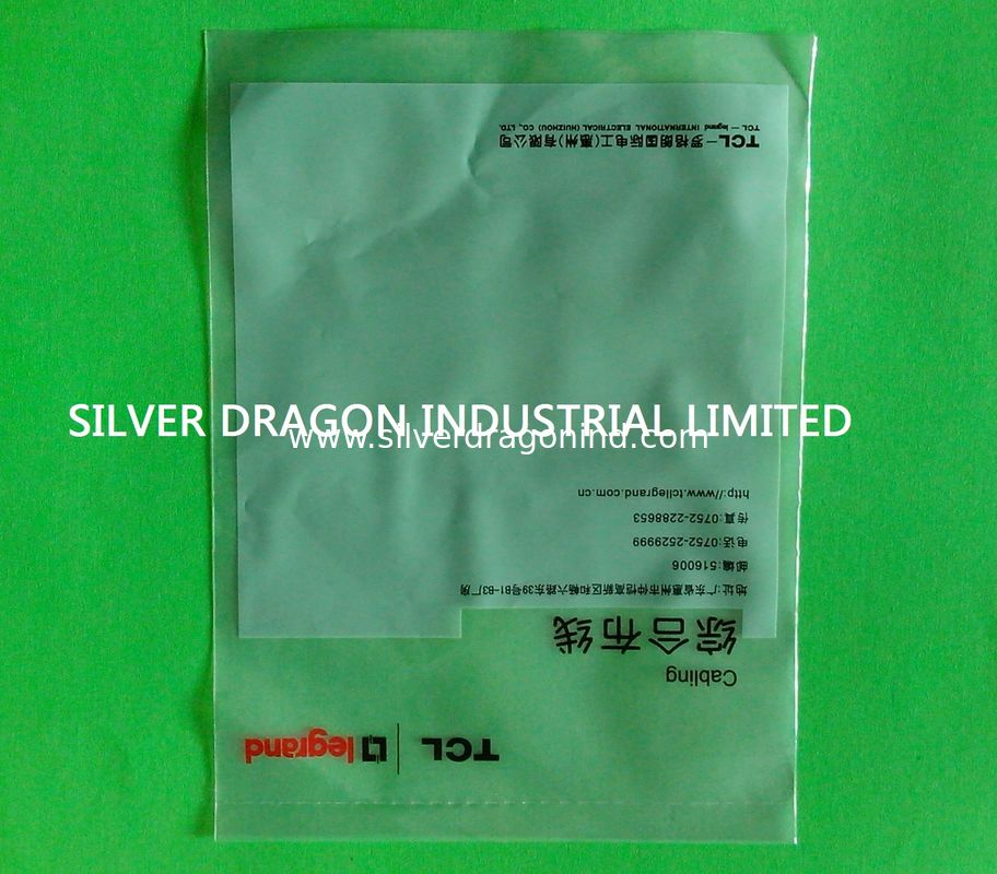 flat polybag for cable packing size 13cm x 18cm