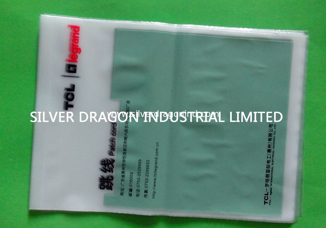 flat polybag with perforation for cable packing size 22cm x 31cm