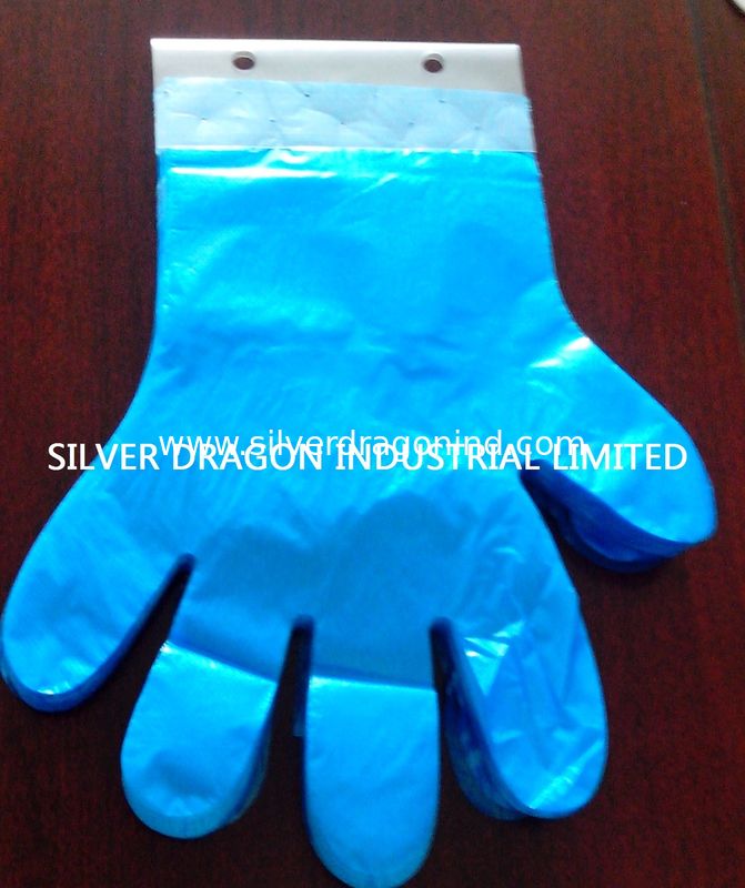 Blue HDPE Disposable gloves Size S,M,L