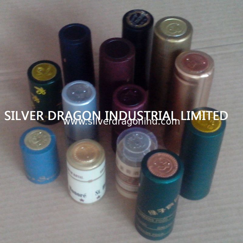 PVC Shrinkable cap seals for wine bottle neck wrapping