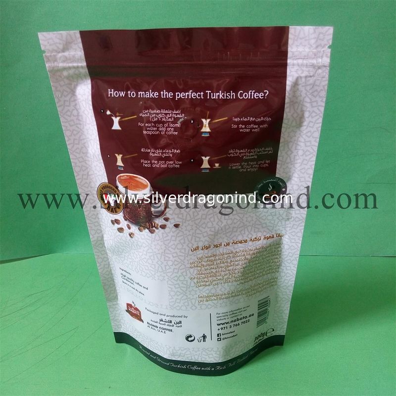 coffee bags producer, stand up coffee bags with zipper, reclosable and with one-way valve, highest quality, lowest price