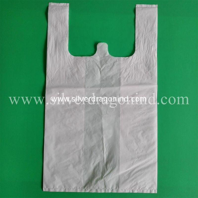 White Plastic T-Shirt Bag for Grocery