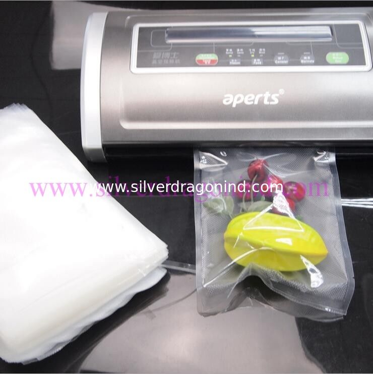 manufacturer supply Textured/Embossed Vacuum Bag, Food Packaging, size custom,low price