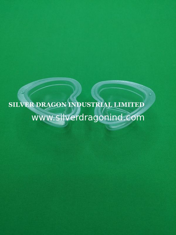 40g Clear heart shape PP jelly cups,60x53.38x34mm